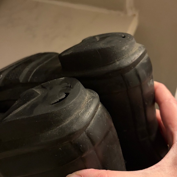 Hunter Two-Tone Green and Black Boots 7 - Picture 4 of 8